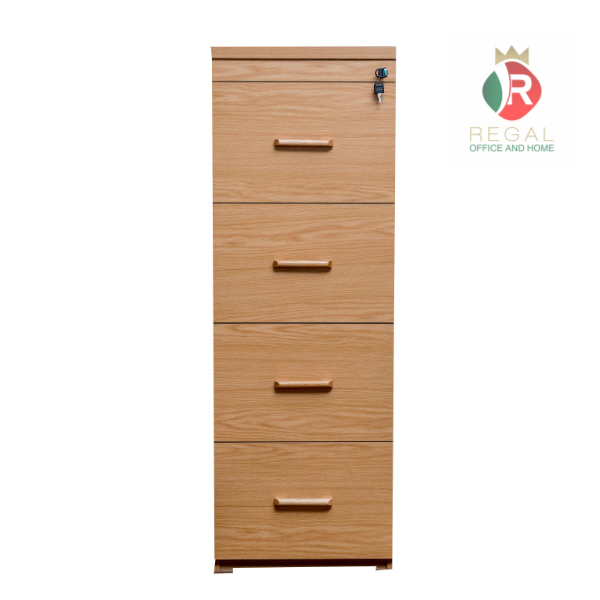 Wooden Filing Cabinet 4 Drawer